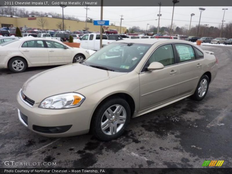 Gold Mist Metallic / Neutral 2011 Chevrolet Impala LT