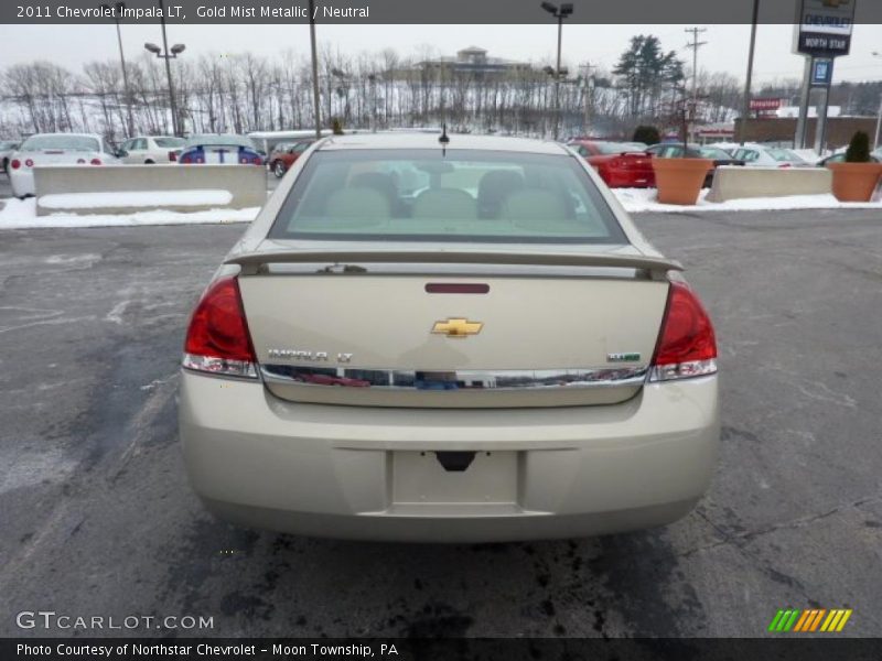 Gold Mist Metallic / Neutral 2011 Chevrolet Impala LT