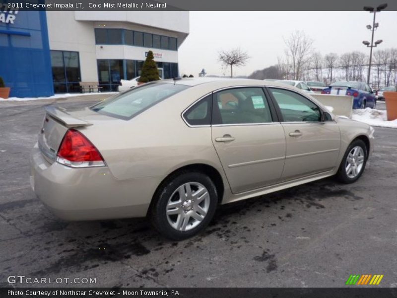 Gold Mist Metallic / Neutral 2011 Chevrolet Impala LT