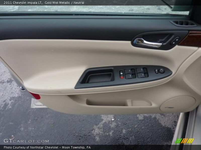 Gold Mist Metallic / Neutral 2011 Chevrolet Impala LT