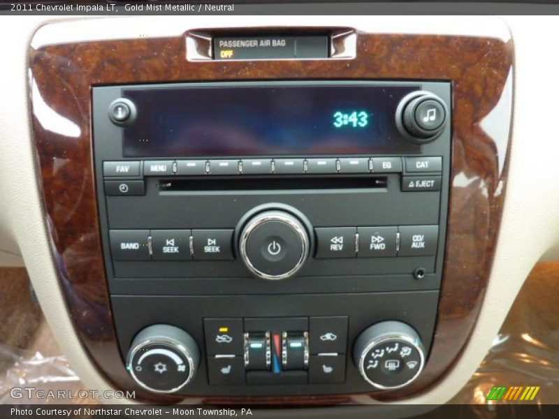 Gold Mist Metallic / Neutral 2011 Chevrolet Impala LT