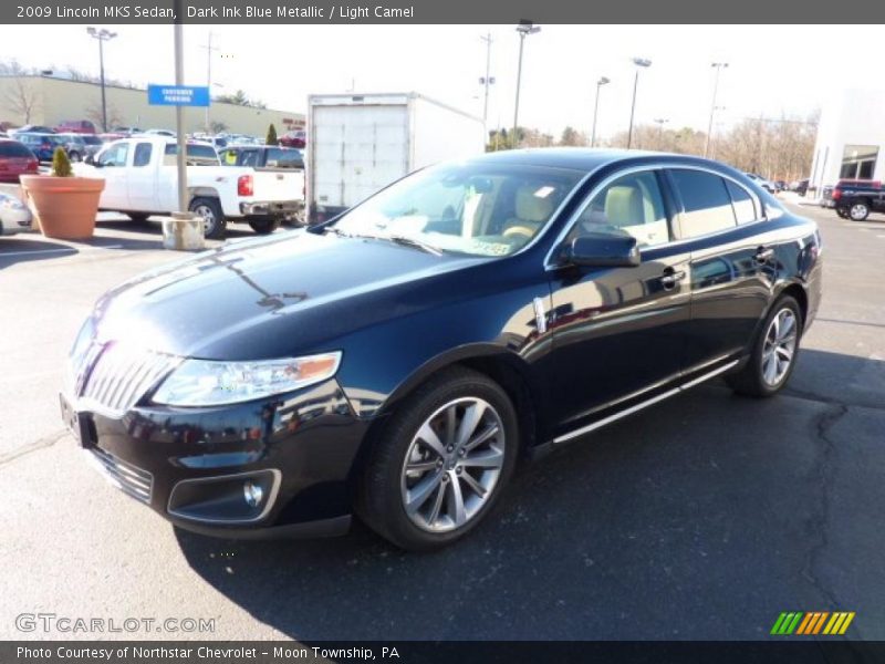 Dark Ink Blue Metallic / Light Camel 2009 Lincoln MKS Sedan