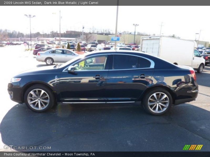 Dark Ink Blue Metallic / Light Camel 2009 Lincoln MKS Sedan