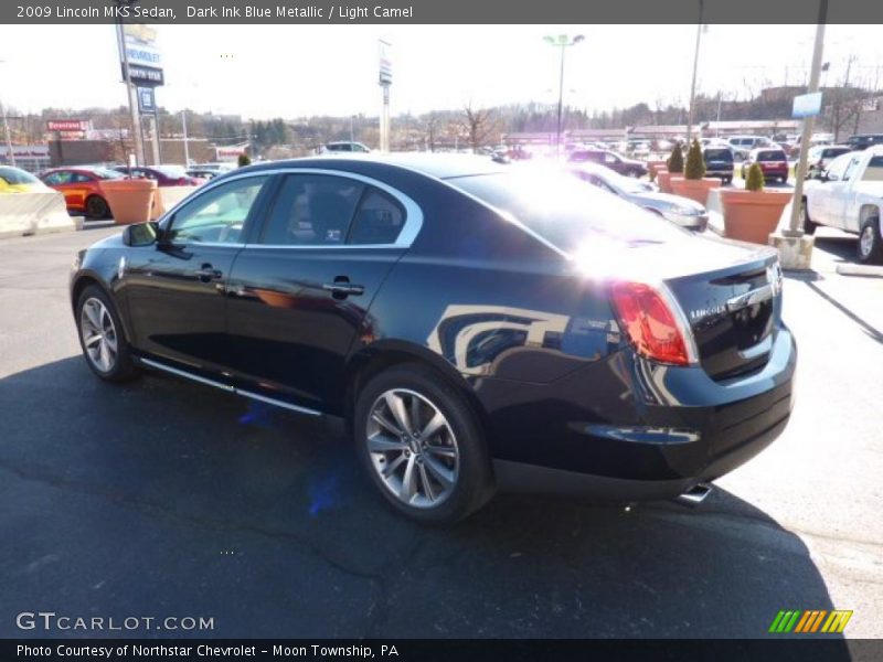 Dark Ink Blue Metallic / Light Camel 2009 Lincoln MKS Sedan
