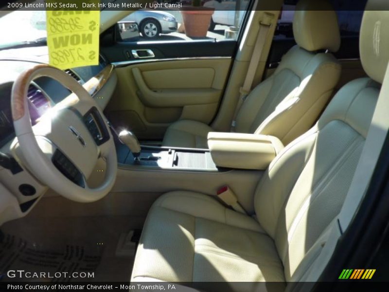 Dark Ink Blue Metallic / Light Camel 2009 Lincoln MKS Sedan