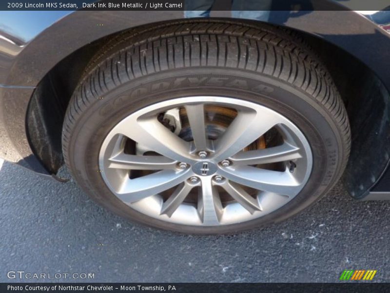 Dark Ink Blue Metallic / Light Camel 2009 Lincoln MKS Sedan