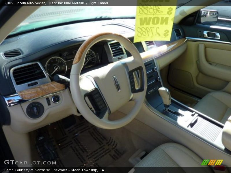 Dark Ink Blue Metallic / Light Camel 2009 Lincoln MKS Sedan