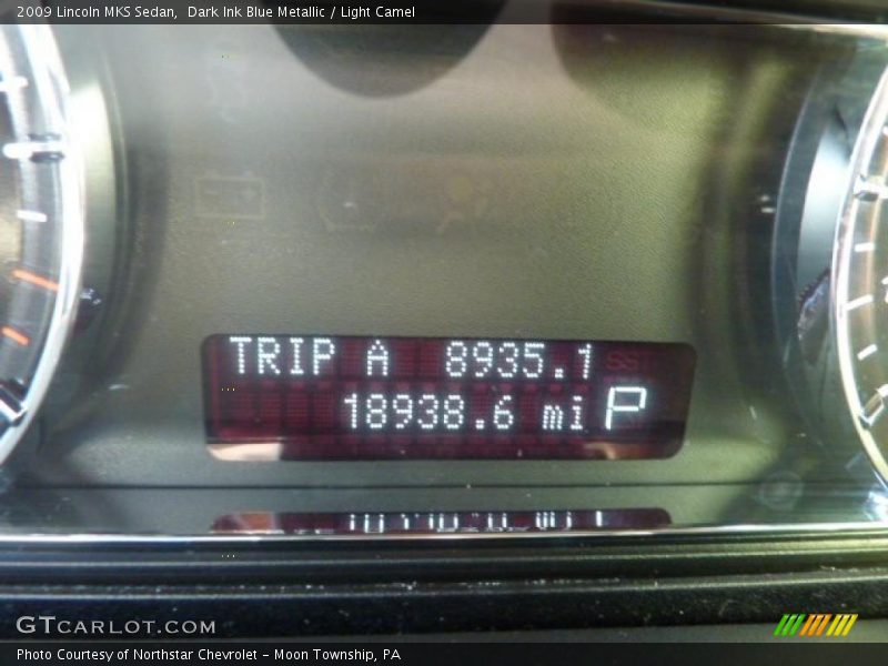 Dark Ink Blue Metallic / Light Camel 2009 Lincoln MKS Sedan