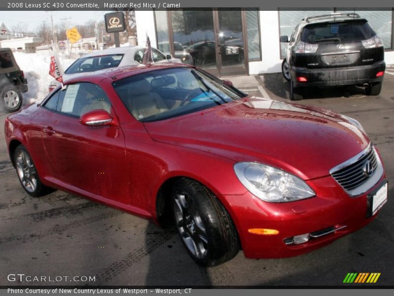 Matador Red Mica / Camel 2008 Lexus SC 430 Convertible