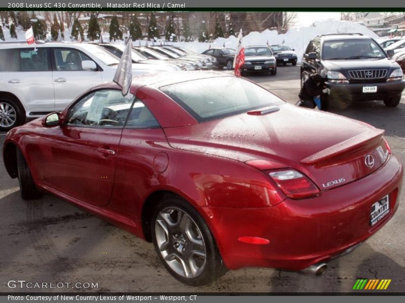 Matador Red Mica / Camel 2008 Lexus SC 430 Convertible