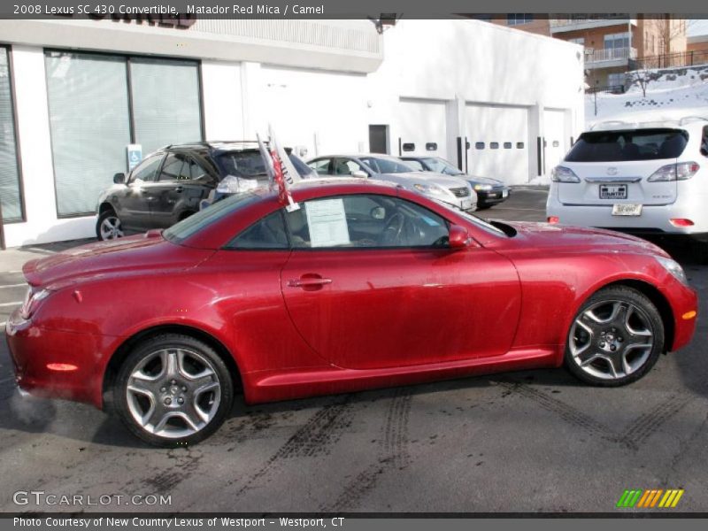 Matador Red Mica / Camel 2008 Lexus SC 430 Convertible