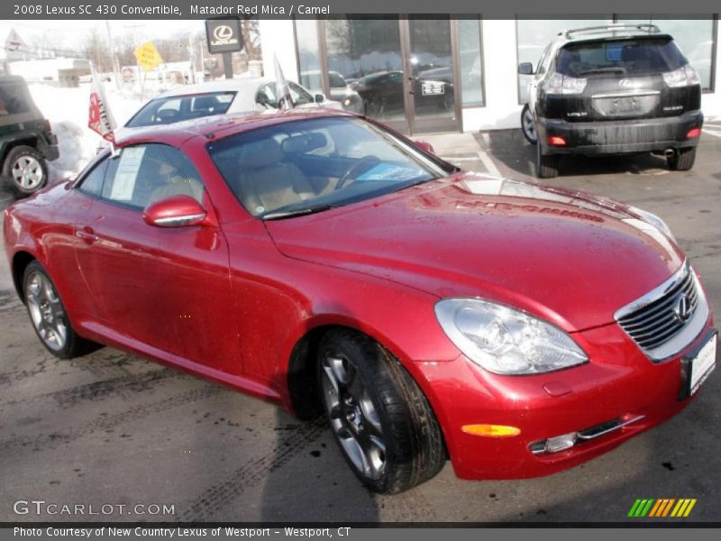 Matador Red Mica / Camel 2008 Lexus SC 430 Convertible
