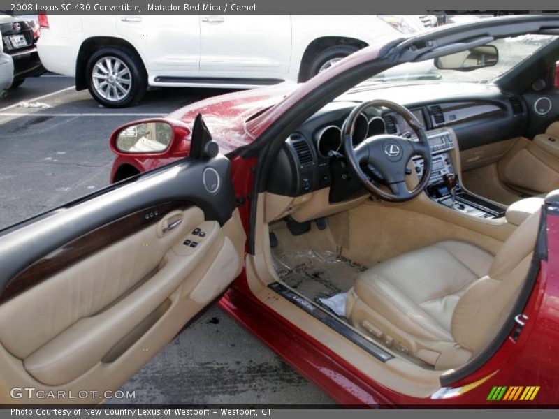 Matador Red Mica / Camel 2008 Lexus SC 430 Convertible
