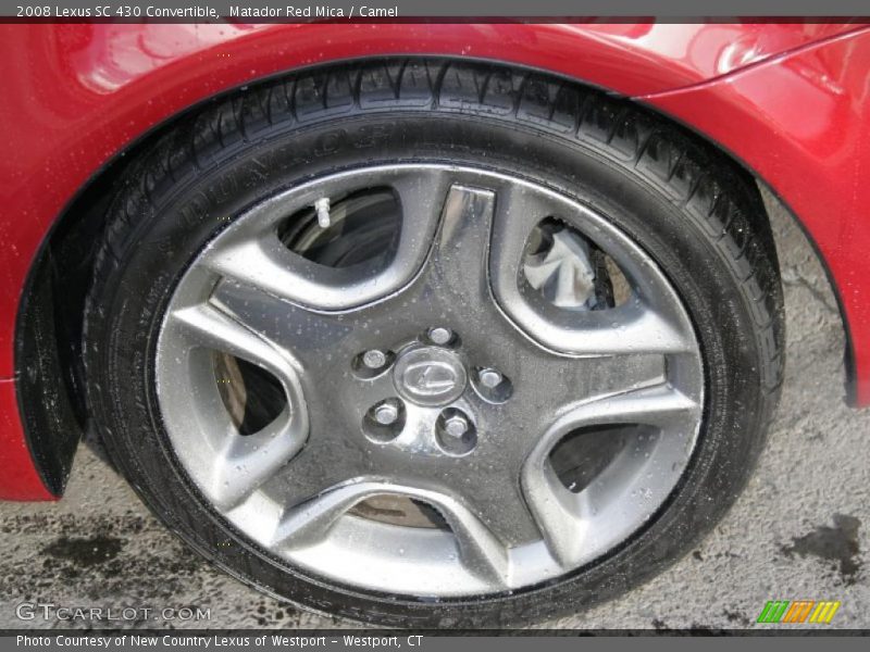 Matador Red Mica / Camel 2008 Lexus SC 430 Convertible