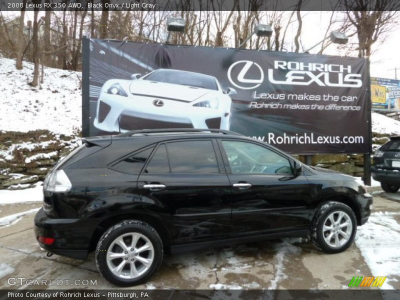 Black Onyx / Light Gray 2008 Lexus RX 350 AWD