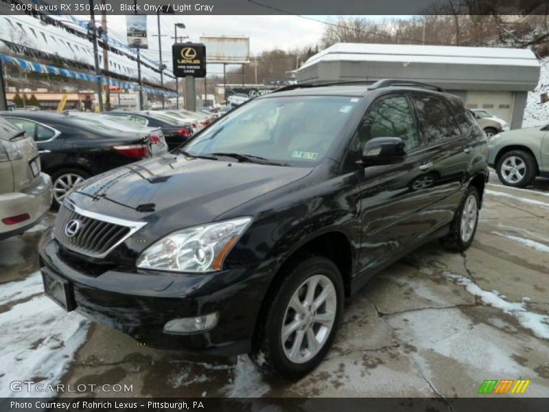 Black Onyx / Light Gray 2008 Lexus RX 350 AWD