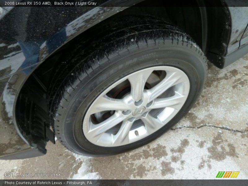 Black Onyx / Light Gray 2008 Lexus RX 350 AWD