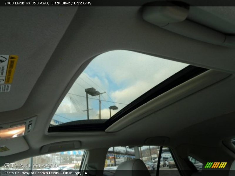 Black Onyx / Light Gray 2008 Lexus RX 350 AWD