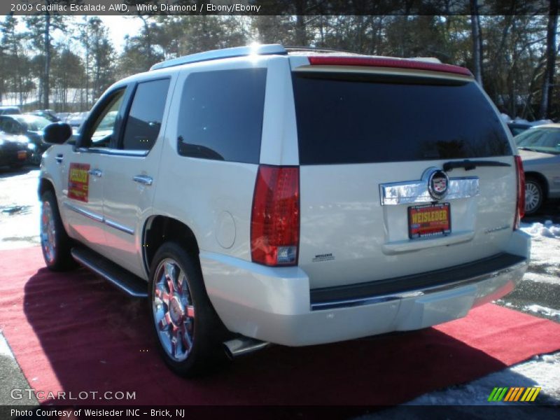 White Diamond / Ebony/Ebony 2009 Cadillac Escalade AWD