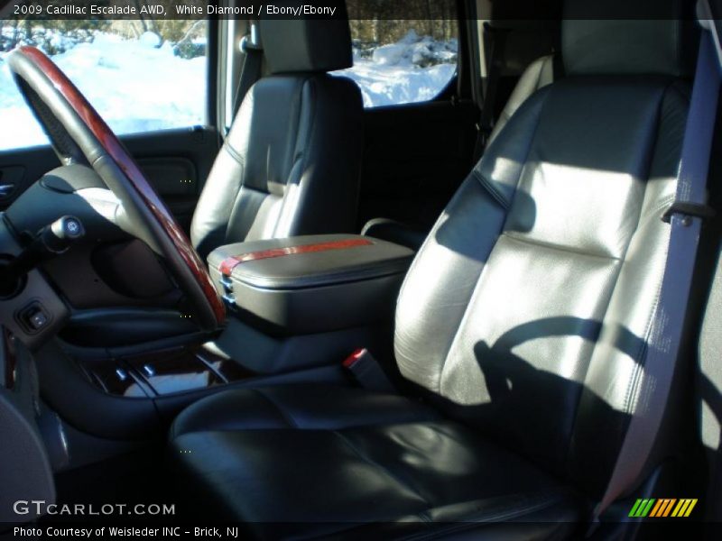 White Diamond / Ebony/Ebony 2009 Cadillac Escalade AWD