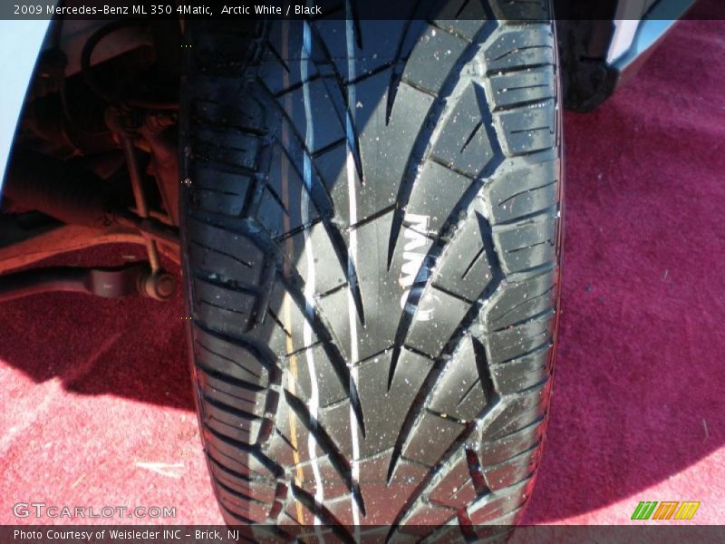 Arctic White / Black 2009 Mercedes-Benz ML 350 4Matic