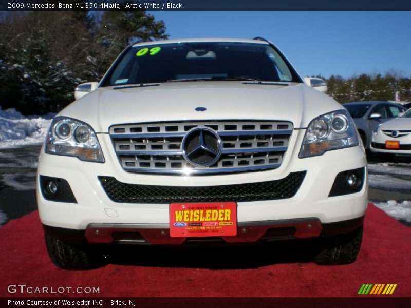 Arctic White / Black 2009 Mercedes-Benz ML 350 4Matic
