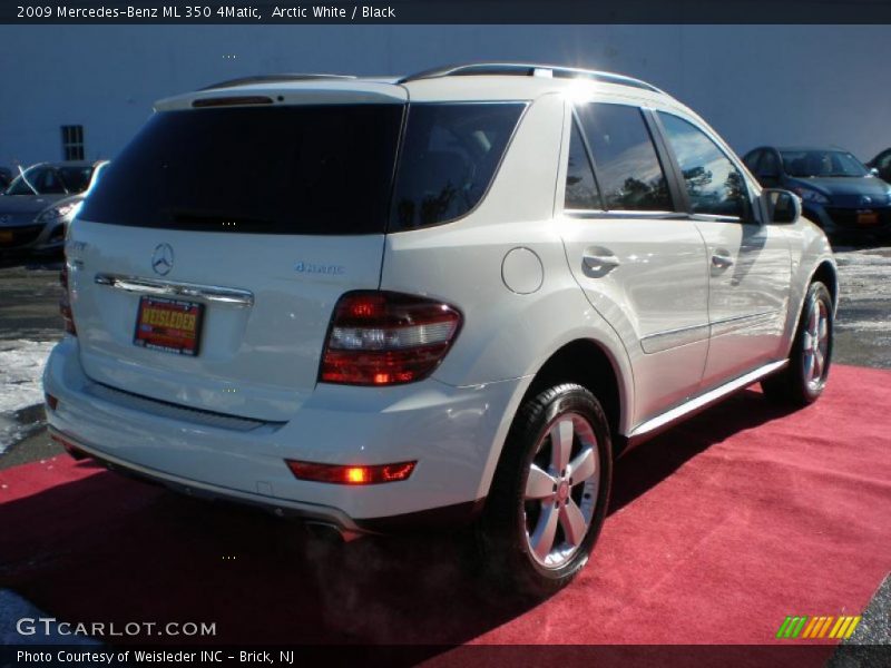 Arctic White / Black 2009 Mercedes-Benz ML 350 4Matic
