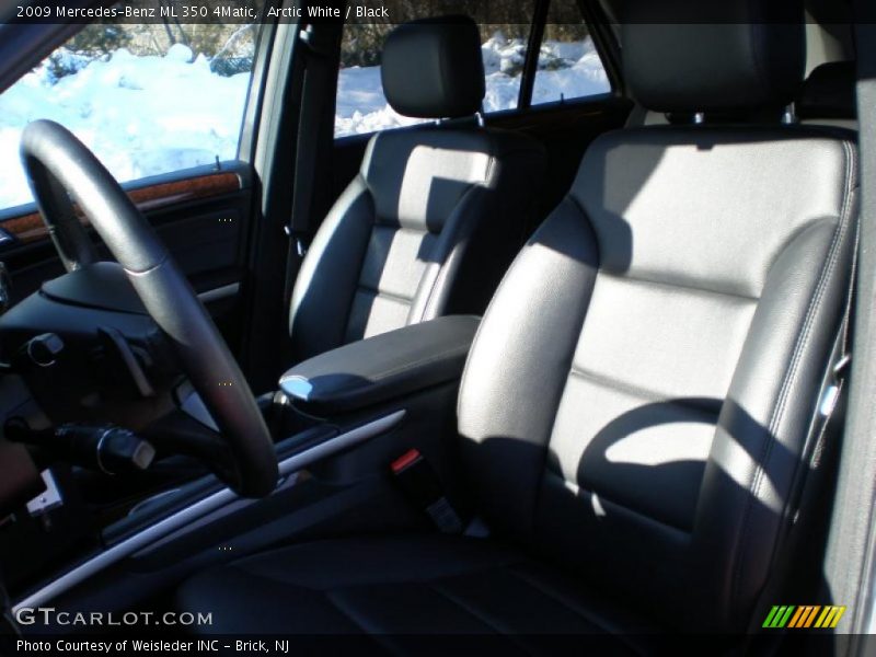 Arctic White / Black 2009 Mercedes-Benz ML 350 4Matic