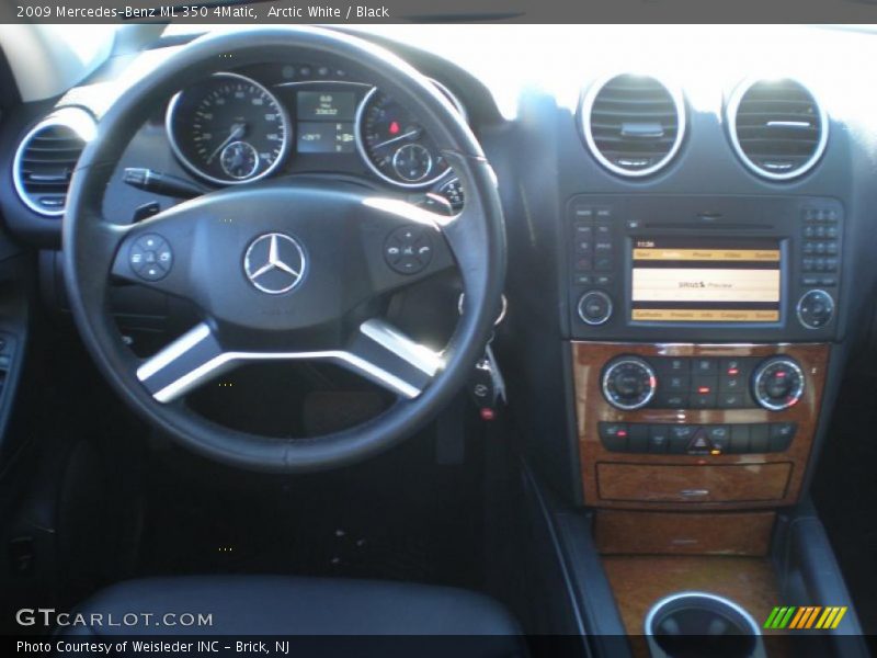 Arctic White / Black 2009 Mercedes-Benz ML 350 4Matic