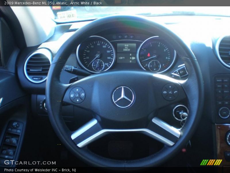 Arctic White / Black 2009 Mercedes-Benz ML 350 4Matic