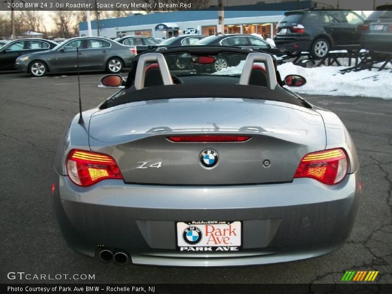 Space Grey Metallic / Dream Red 2008 BMW Z4 3.0si Roadster