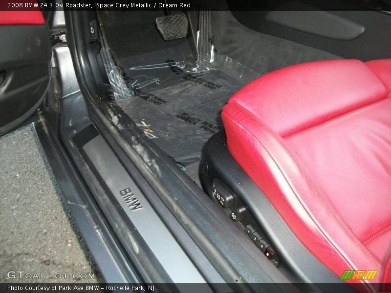 Space Grey Metallic / Dream Red 2008 BMW Z4 3.0si Roadster