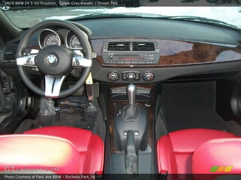 Space Grey Metallic / Dream Red 2008 BMW Z4 3.0si Roadster