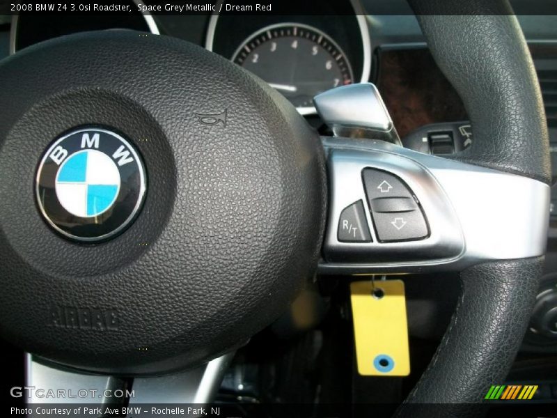 Space Grey Metallic / Dream Red 2008 BMW Z4 3.0si Roadster