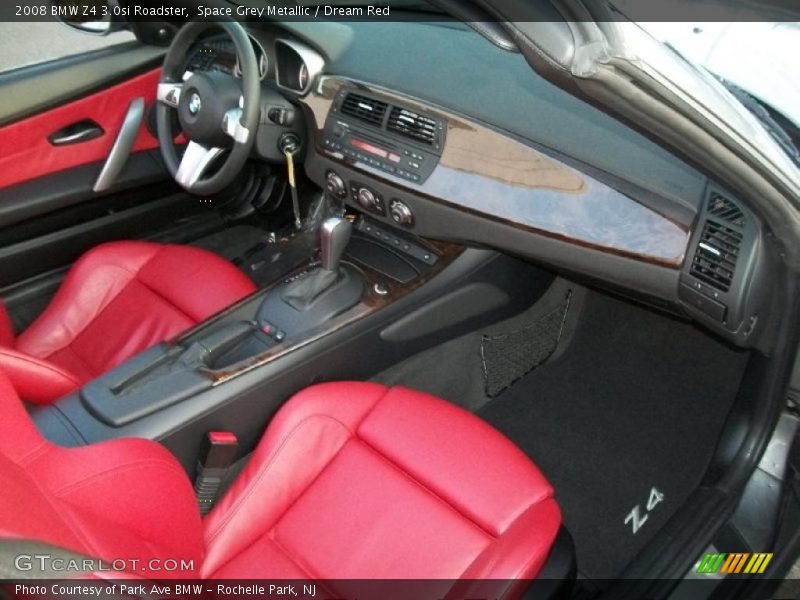 Space Grey Metallic / Dream Red 2008 BMW Z4 3.0si Roadster