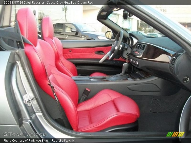 Space Grey Metallic / Dream Red 2008 BMW Z4 3.0si Roadster
