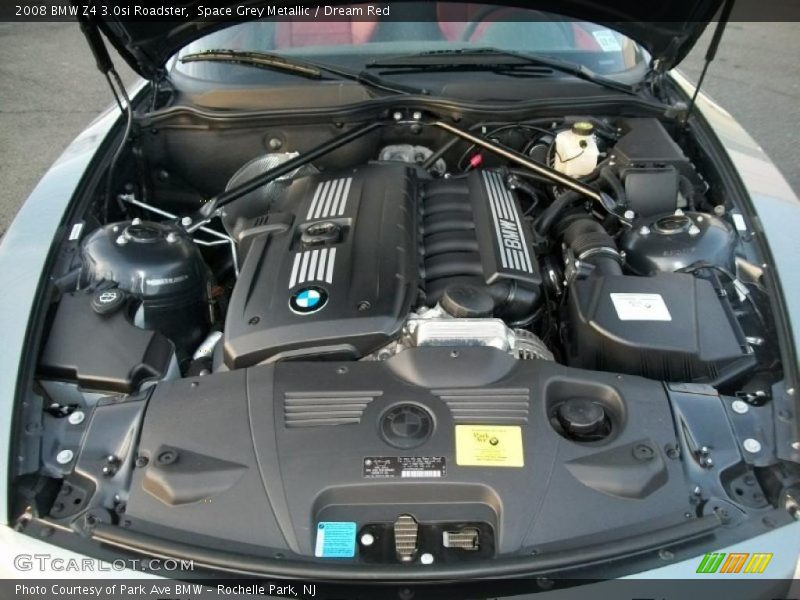 Space Grey Metallic / Dream Red 2008 BMW Z4 3.0si Roadster