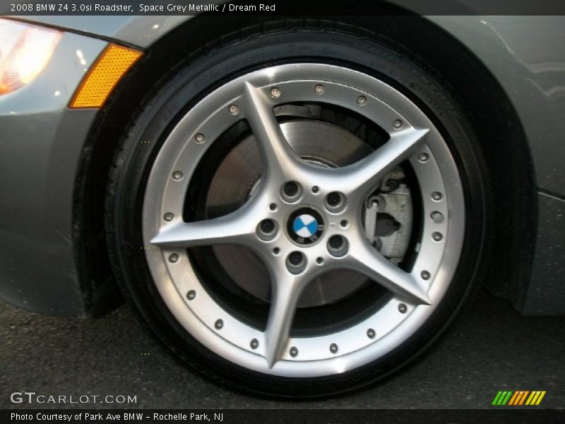 Space Grey Metallic / Dream Red 2008 BMW Z4 3.0si Roadster