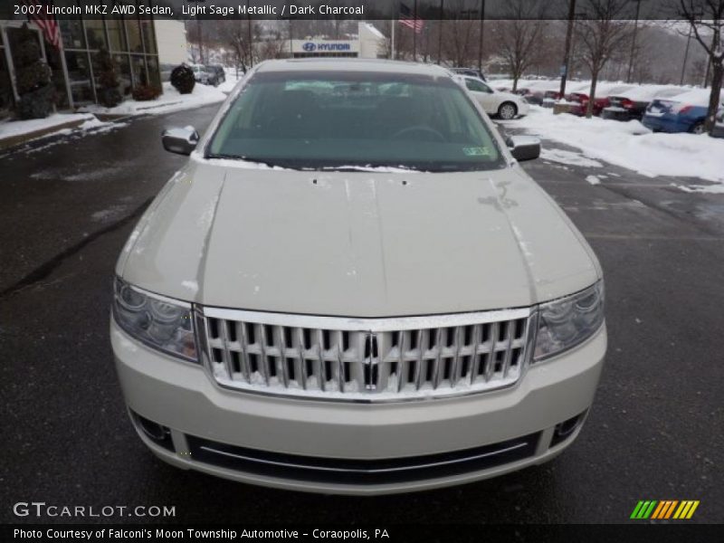 Light Sage Metallic / Dark Charcoal 2007 Lincoln MKZ AWD Sedan