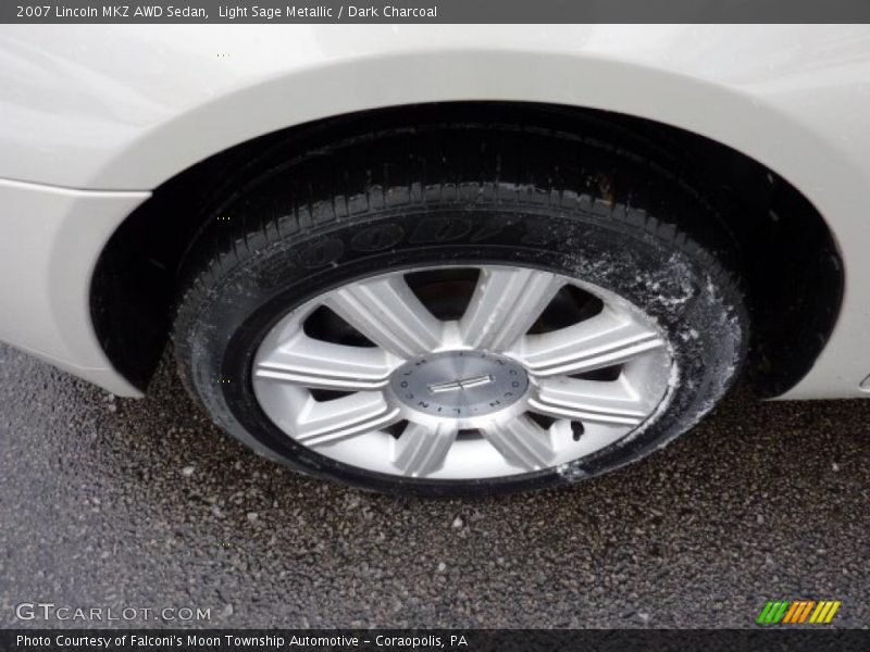 Light Sage Metallic / Dark Charcoal 2007 Lincoln MKZ AWD Sedan