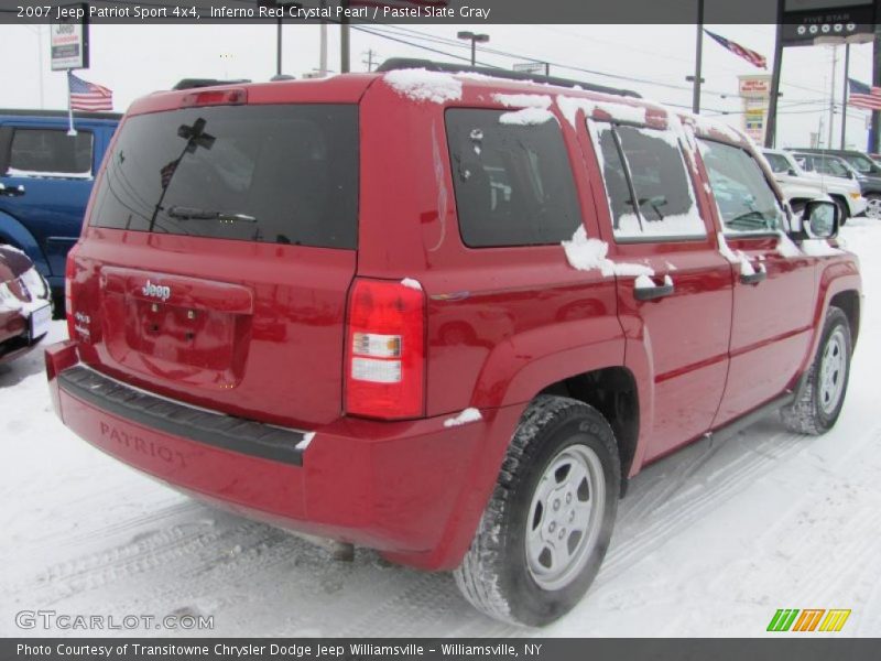 Inferno Red Crystal Pearl / Pastel Slate Gray 2007 Jeep Patriot Sport 4x4