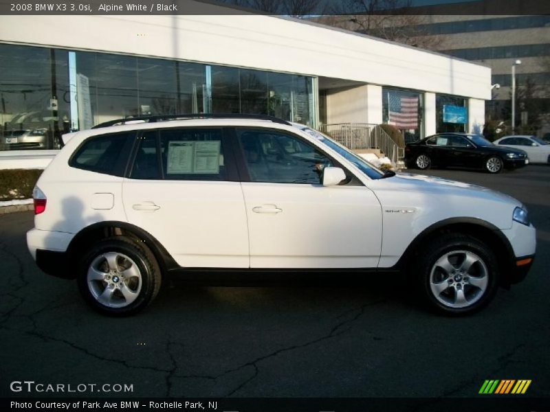 Alpine White / Black 2008 BMW X3 3.0si