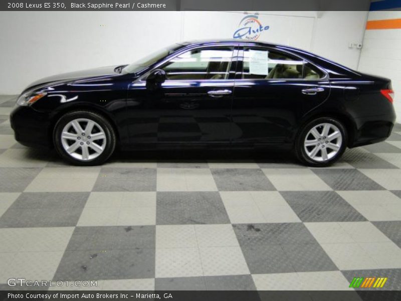 Black Sapphire Pearl / Cashmere 2008 Lexus ES 350