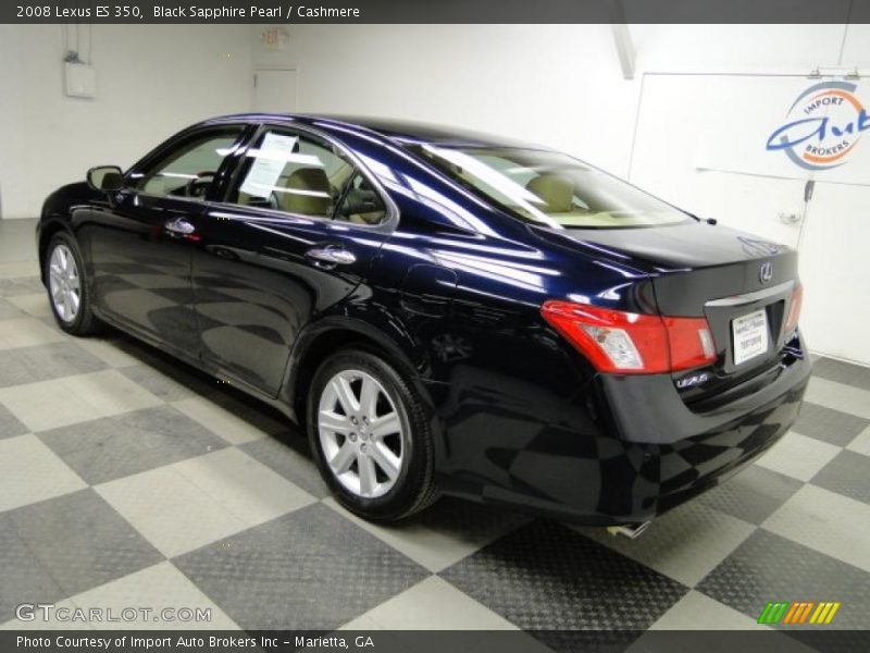 Black Sapphire Pearl / Cashmere 2008 Lexus ES 350