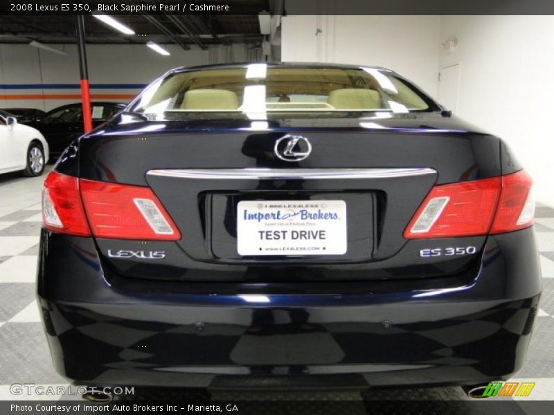 Black Sapphire Pearl / Cashmere 2008 Lexus ES 350