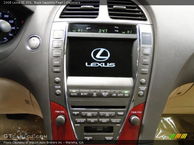 Black Sapphire Pearl / Cashmere 2008 Lexus ES 350