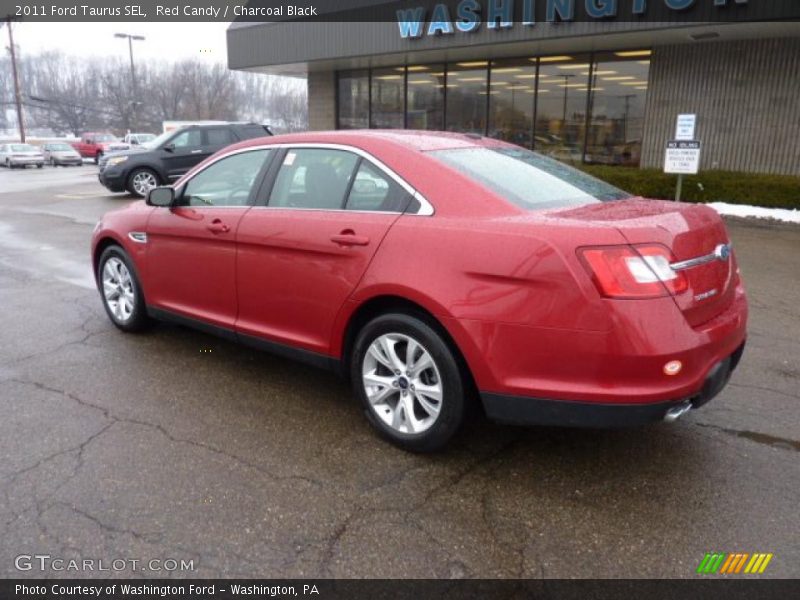 Red Candy / Charcoal Black 2011 Ford Taurus SEL