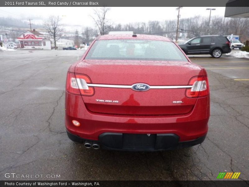 Red Candy / Charcoal Black 2011 Ford Taurus SEL