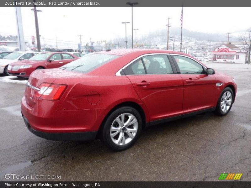 Red Candy / Charcoal Black 2011 Ford Taurus SEL