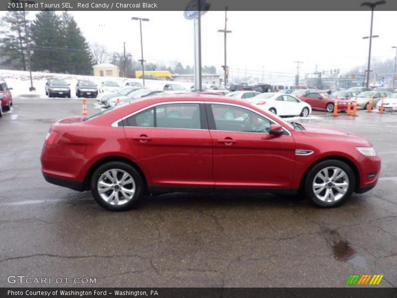 Red Candy / Charcoal Black 2011 Ford Taurus SEL